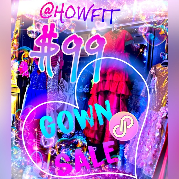 π THIS to be notified π gown sale silent/live listing @howfit - Picture 1 of 1